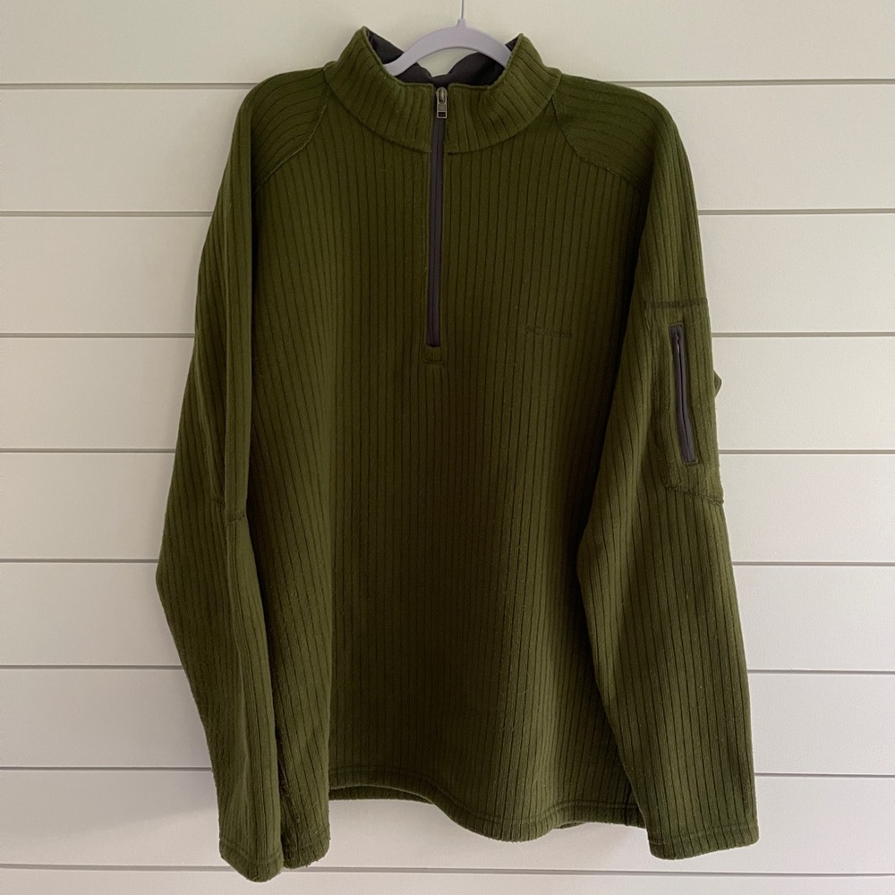Columbia quarter zip sweater Olive Green
